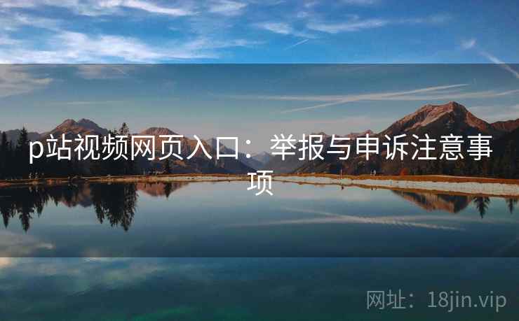 p站视频网页入口：举报与申诉注意事项